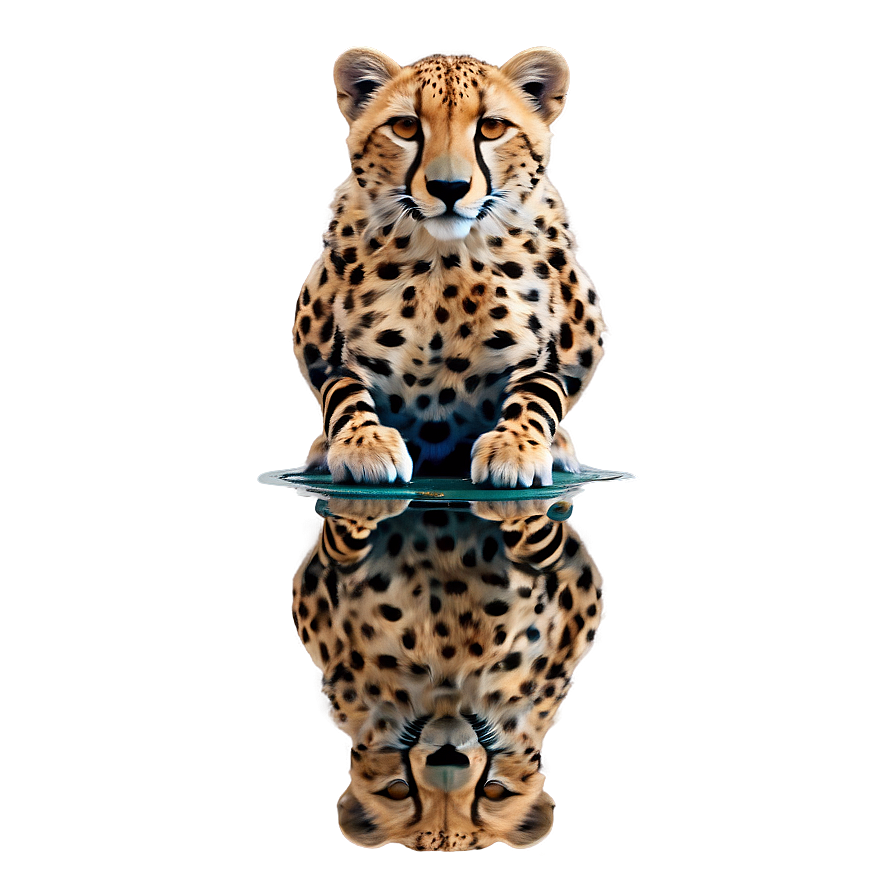 Cheetah Reflective Look Png 06112024 PNG Image