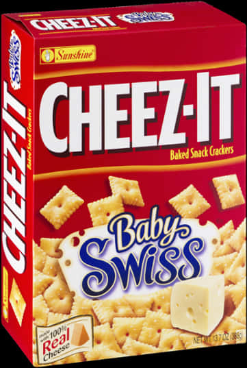 Cheez It Baby Swiss Crackers Box PNG Image