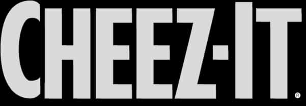 Cheez It Logo Blackand White PNG Image