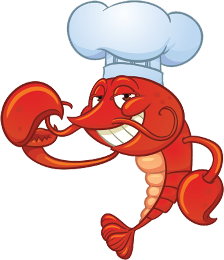 Chef Lobster Cartoon Character PNG Image