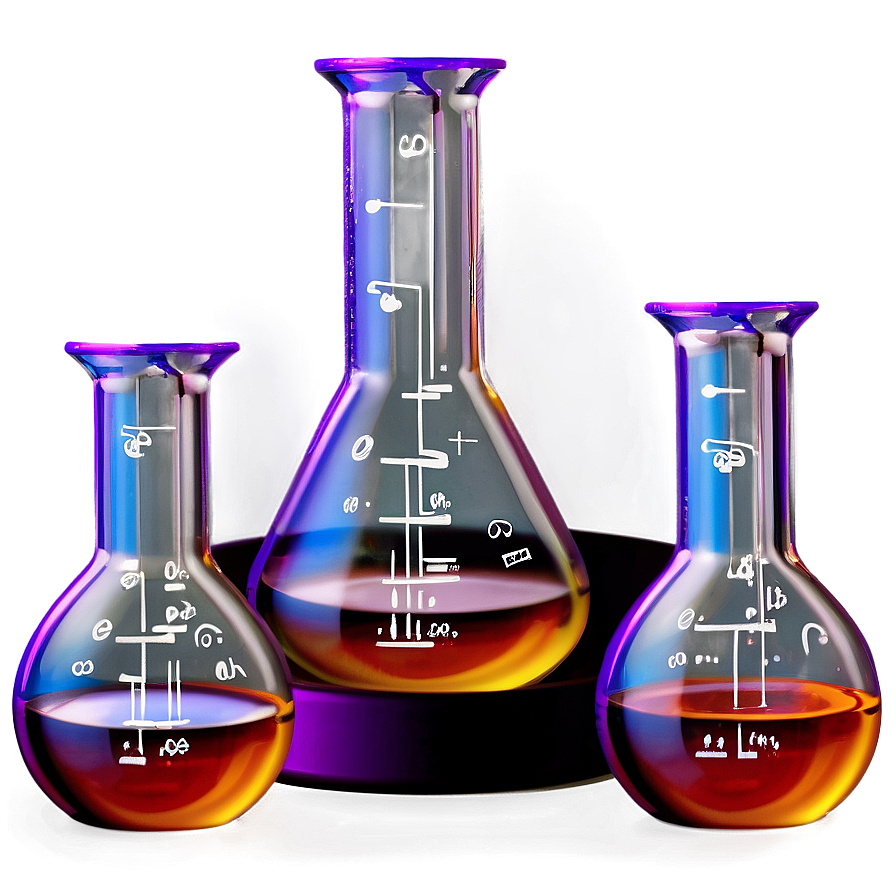 Chemistry Flasks And Beakers Png Wab12 PNG Image