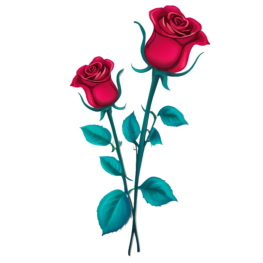 Cherished Rose Art Png Feq PNG Image