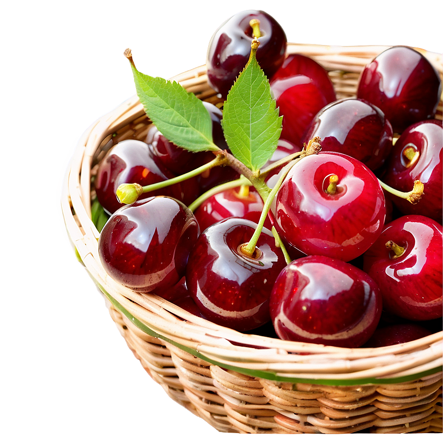 Cherry Basket Png Hbd PNG Image