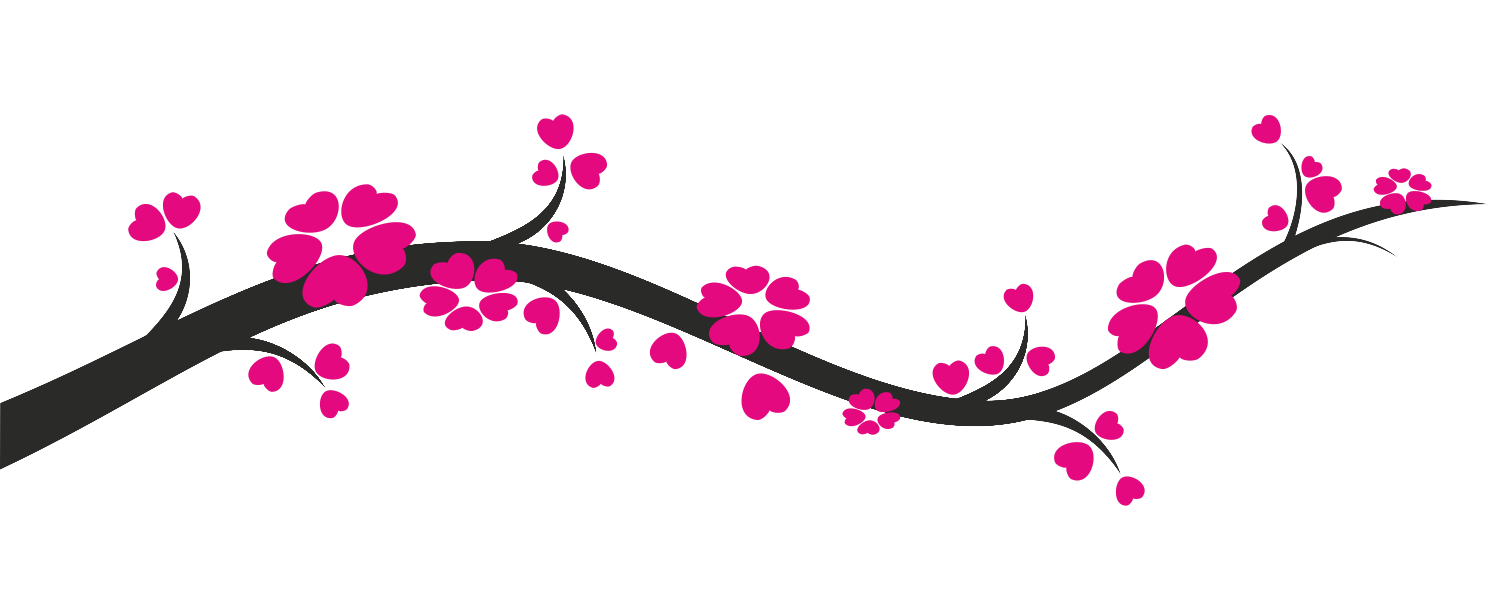 Cherry Blossom Branch Vector PNG Image