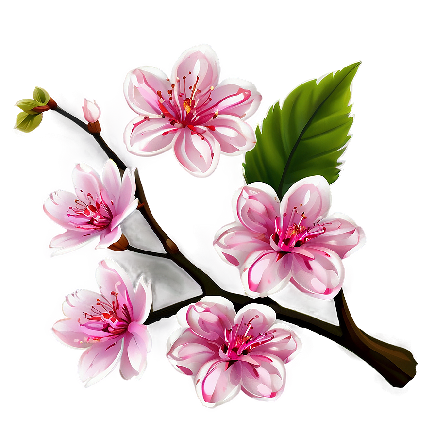 Cherry Blossom Decal Png Ive PNG Image