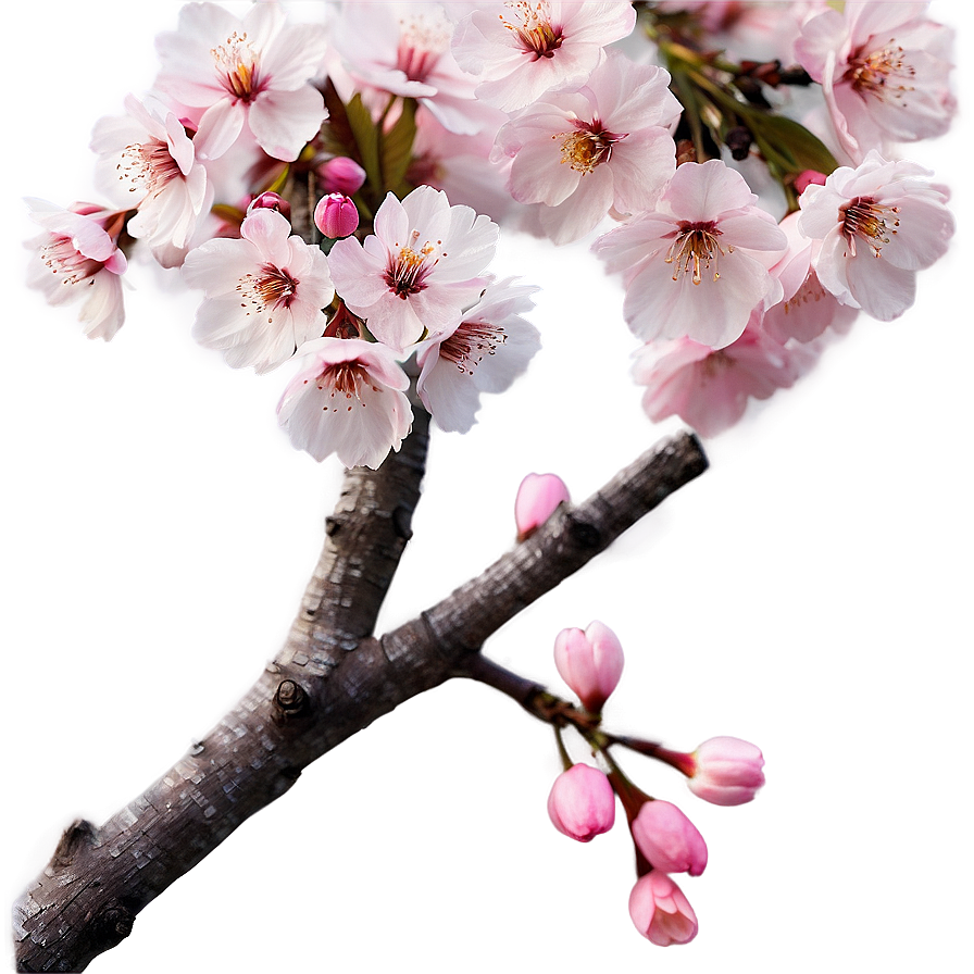 Cherry Blossom In Soft Focus Png Mxq PNG Image