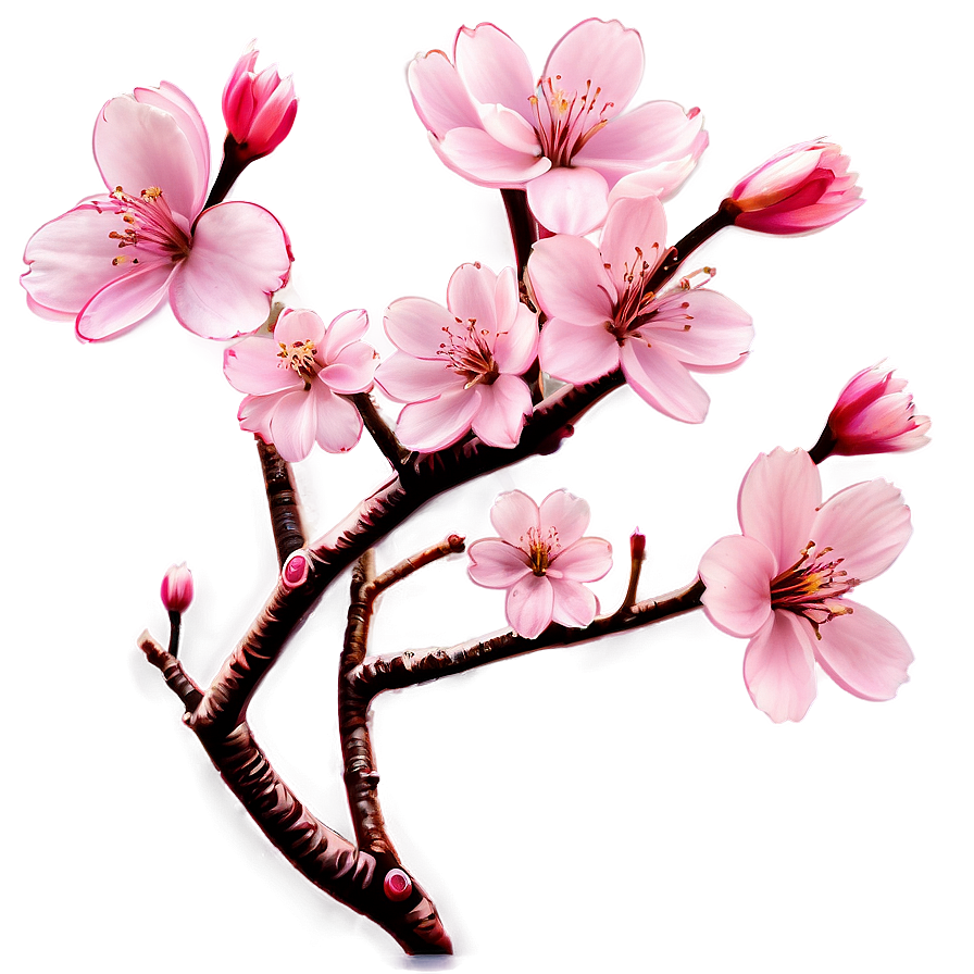 Cherry Blossom Outline Png Vnl PNG Image