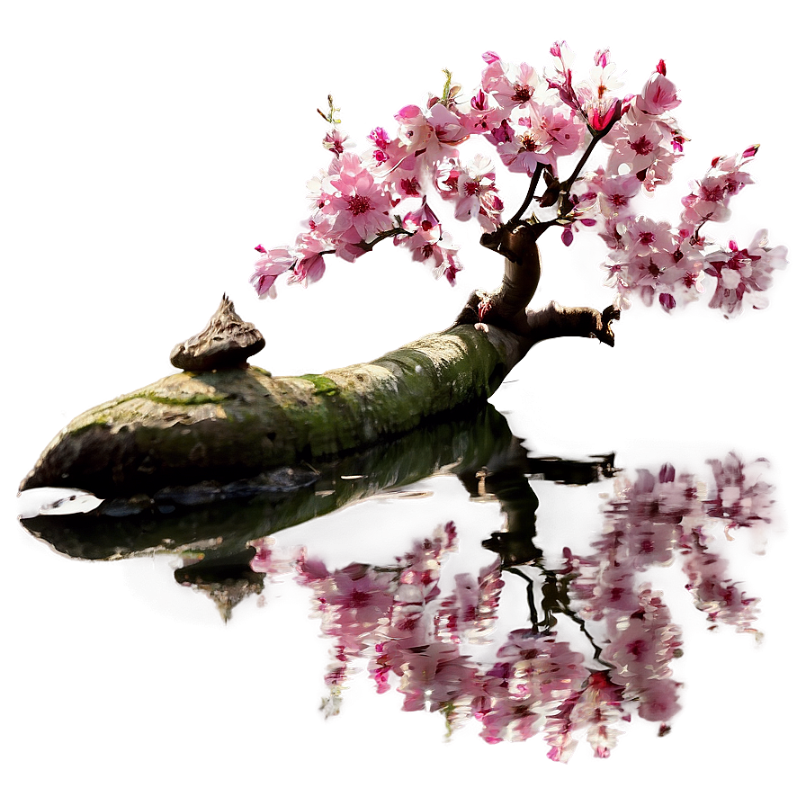 Cherry Blossom Reflection Png Ktv PNG Image