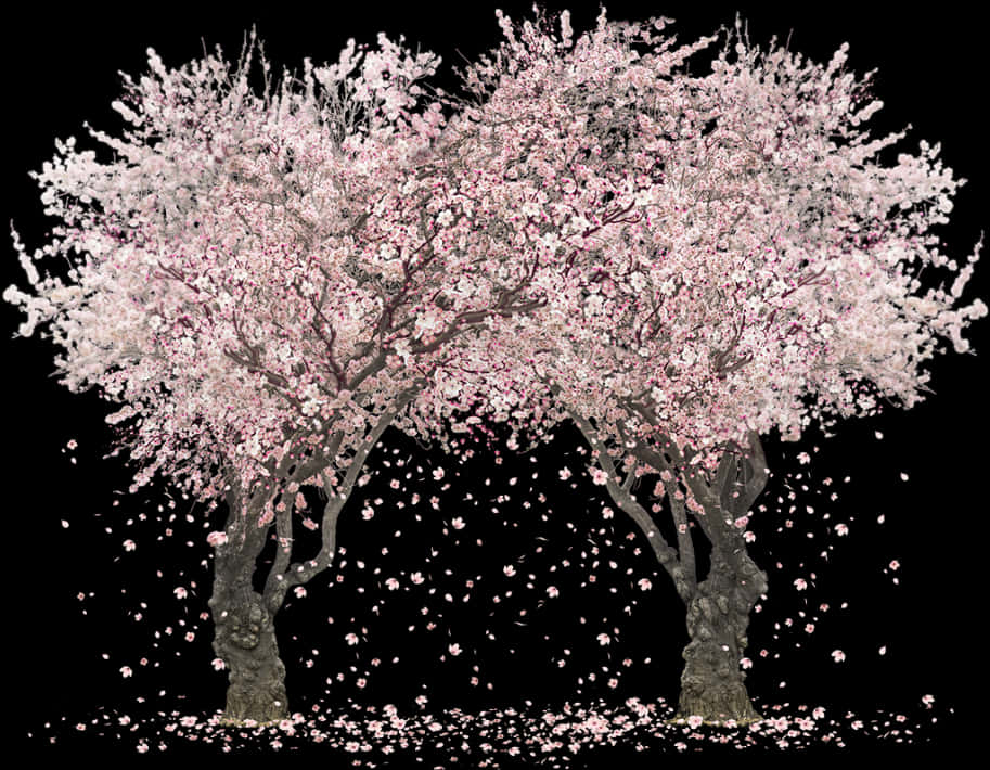 Cherry Blossom Treein Full Bloom PNG Image