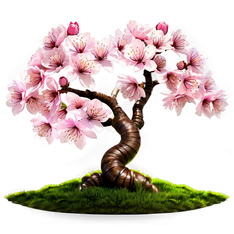 Cherry Blossom Zen Garden Png Aig44 PNG Image