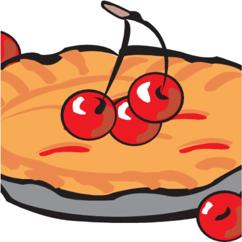 Cherry Pie Close Up Illustration PNG Image