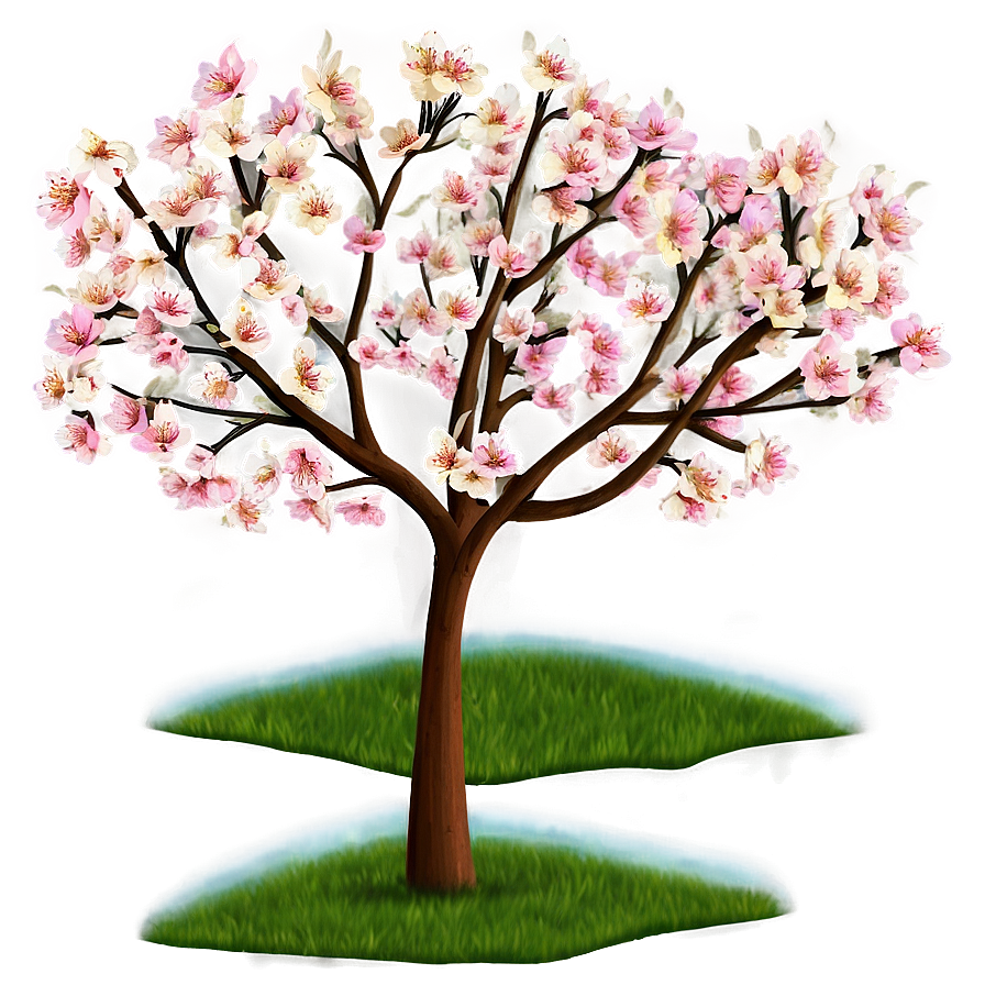 Cherry Tree In Field Png 39 PNG Image