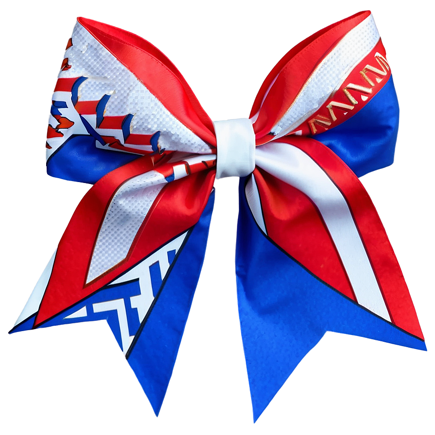 Chevron Cheer Bow Png Wxi PNG Image