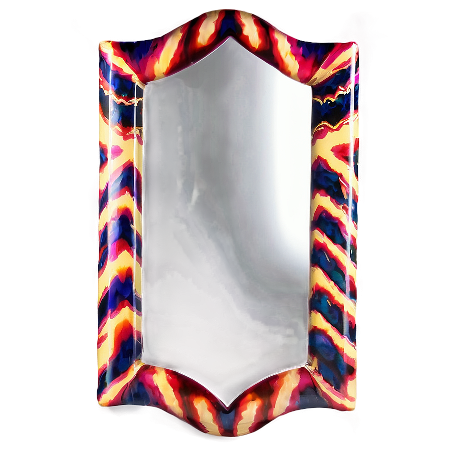 Chevron Mirror Frame Png 06212024 PNG Image