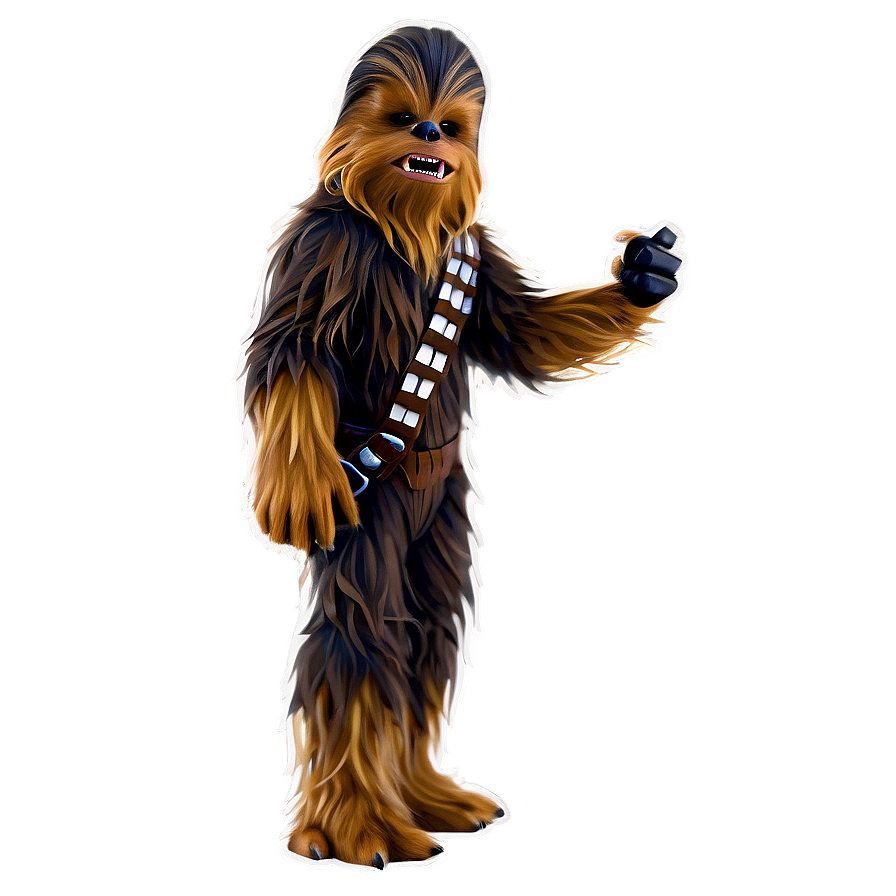 Chewbacca Hand-drawn Png Evj PNG Image