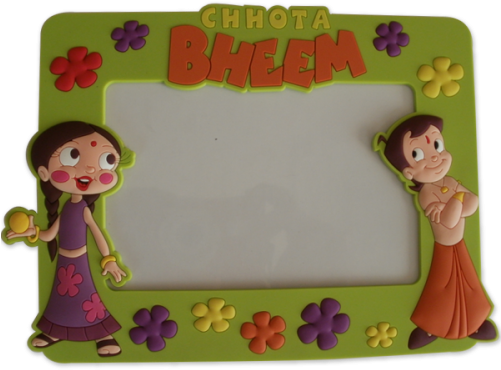 Chhota Bheem Photo Frame Characters PNG Image