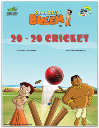 Chhota Bheem2020 Cricket Volume Cover PNG Image