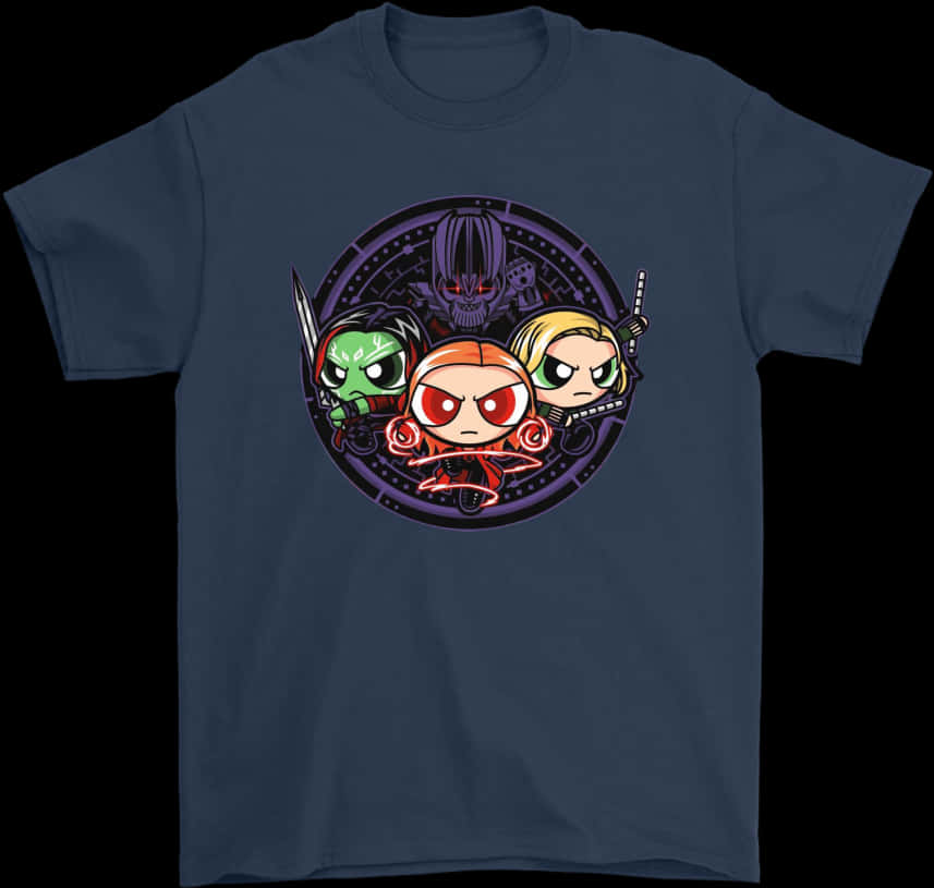 Chibi Avengers Scarlet Witch T Shirt Design PNG Image