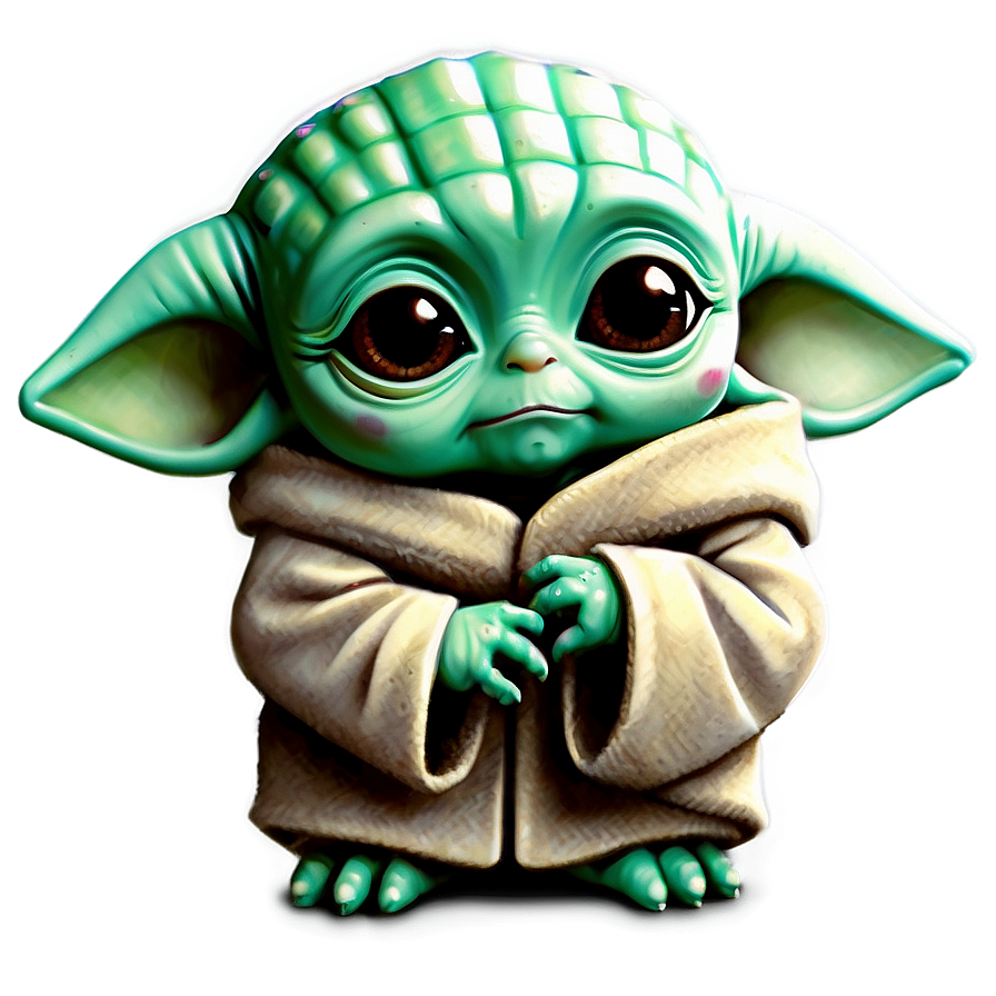 Chibi Baby Yoda Cute Png 39 PNG Image