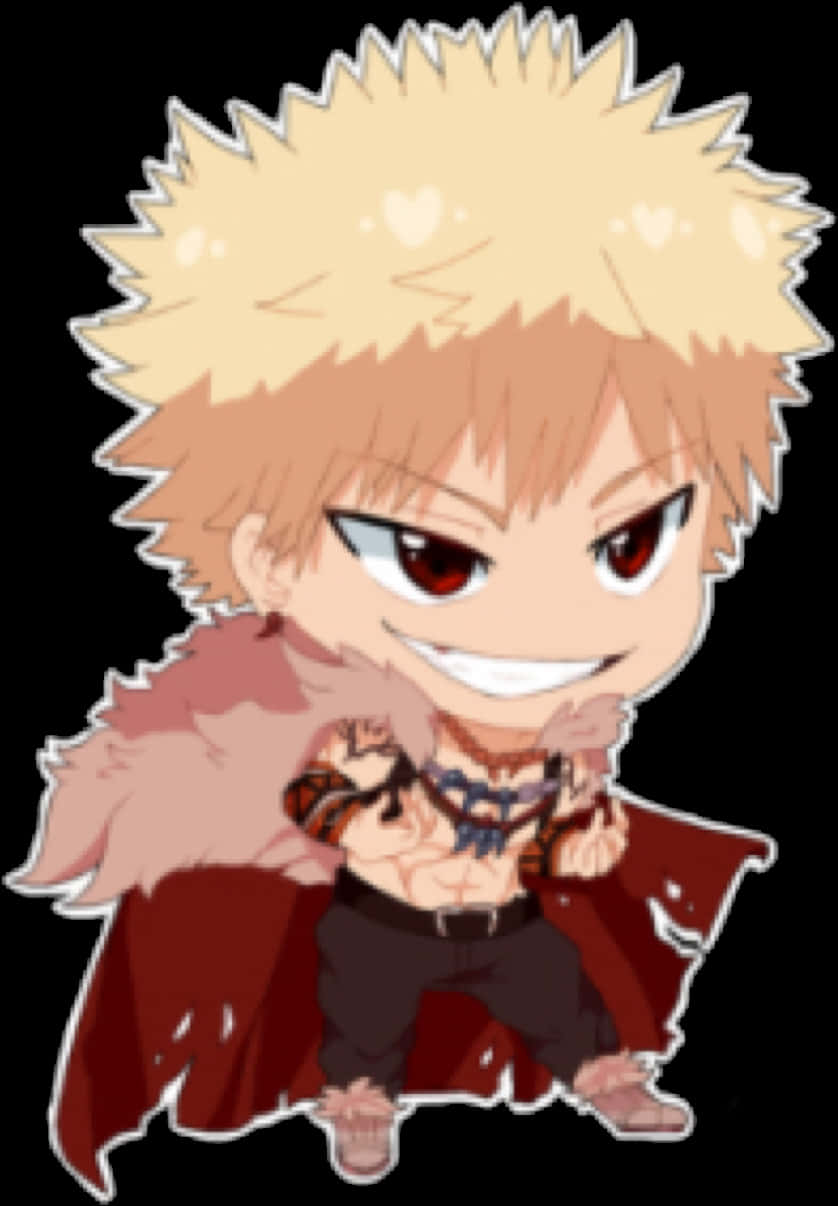 Chibi Bakugou My Hero Academia PNG Image