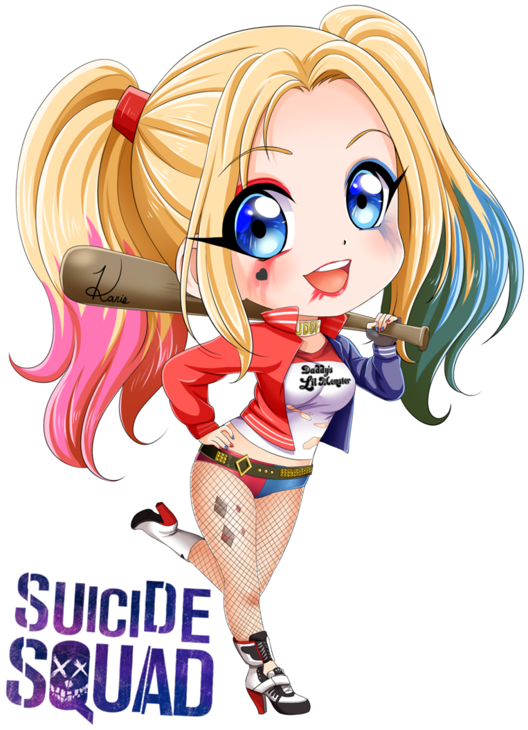 Chibi Harley Quinn Suicide Squad PNG Image