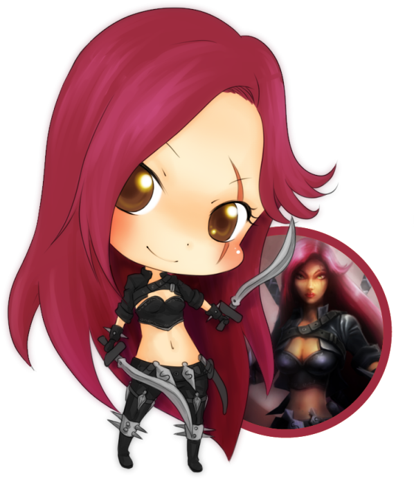 Chibi Katarina Leagueof Legends PNG Image