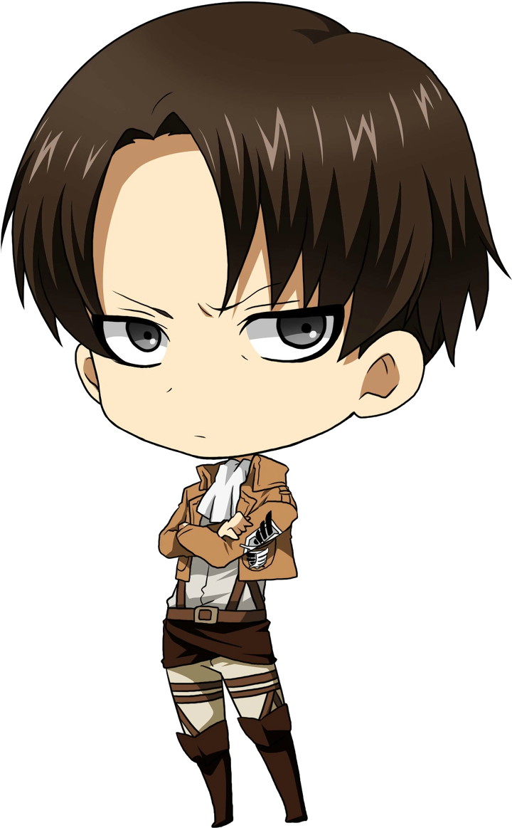 Chibi_ Levi_ Ackerman_ Attack_on_ Titan PNG Image