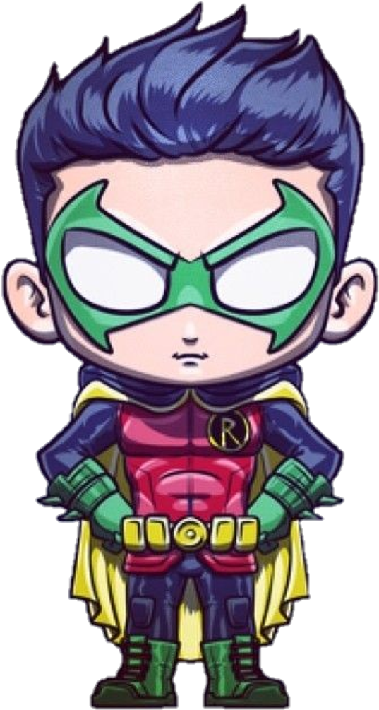 Chibi Robin Cartoon Character PNG Image