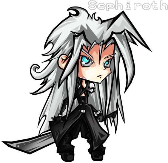 Chibi Sephiroth Final Fantasy PNG Image