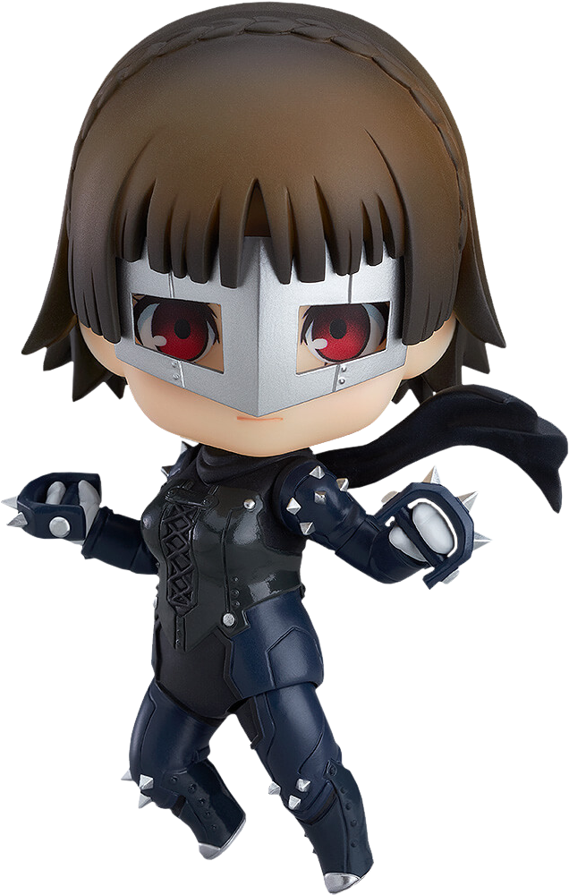 Chibi Thief Figure Stealthy Pose PNG Image