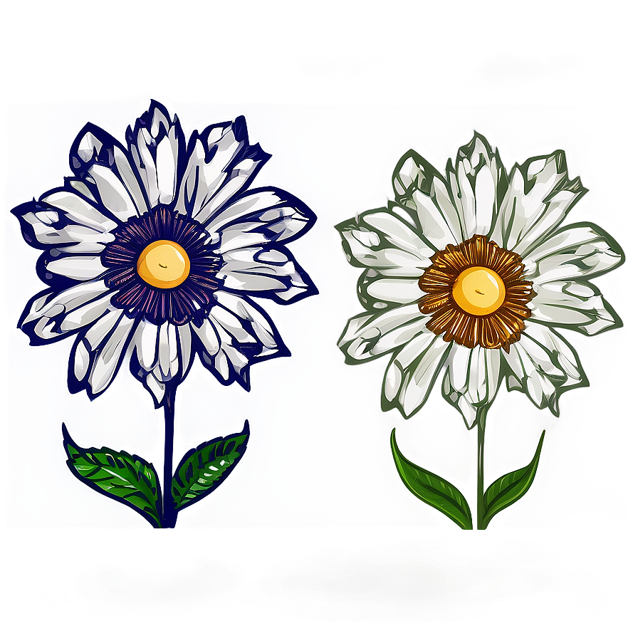 Chic Flower Drawing Png Ana PNG Image