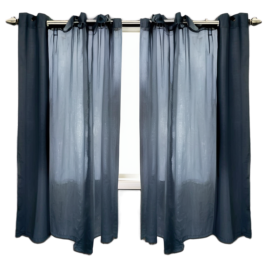 Chic Grey Curtain Png 64 PNG Image