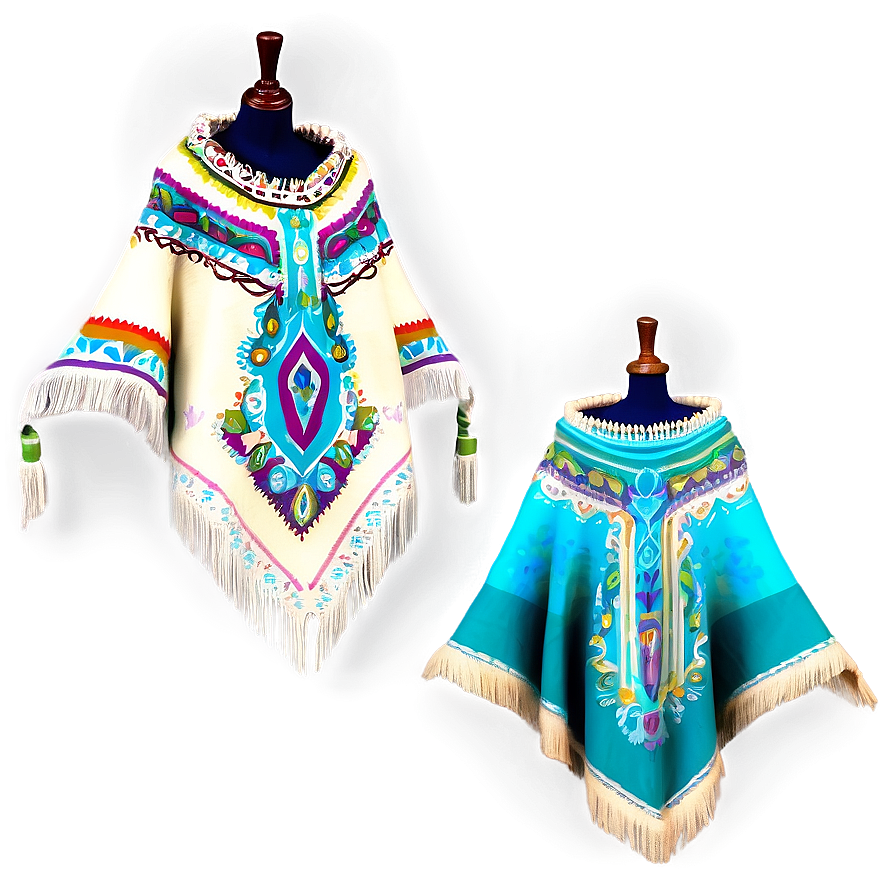 Chic Mexican Poncho Attire Png 29 PNG Image