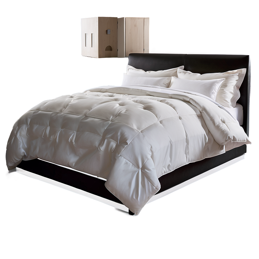 Chic White Bed Png 06132024 PNG Image