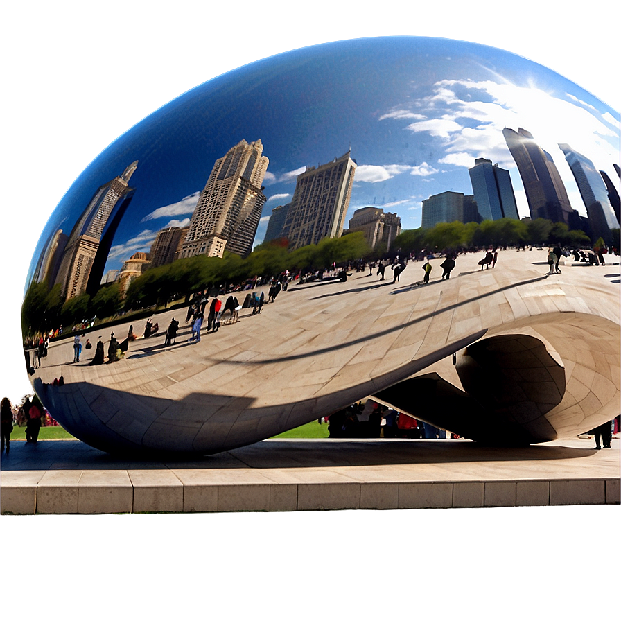 Chicago Bean Sculpture Png Vmk PNG Image