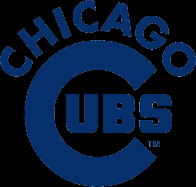 Chicago Cubs Logo Blue Background PNG Image