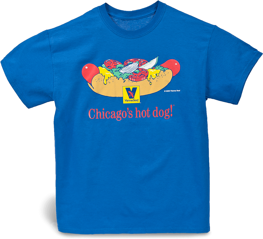 Chicago Hot Dog Graphic T Shirt PNG Image