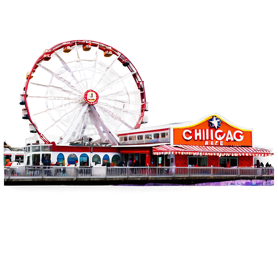 Chicago Navy Pier Ferris Wheel Png 76 PNG Image