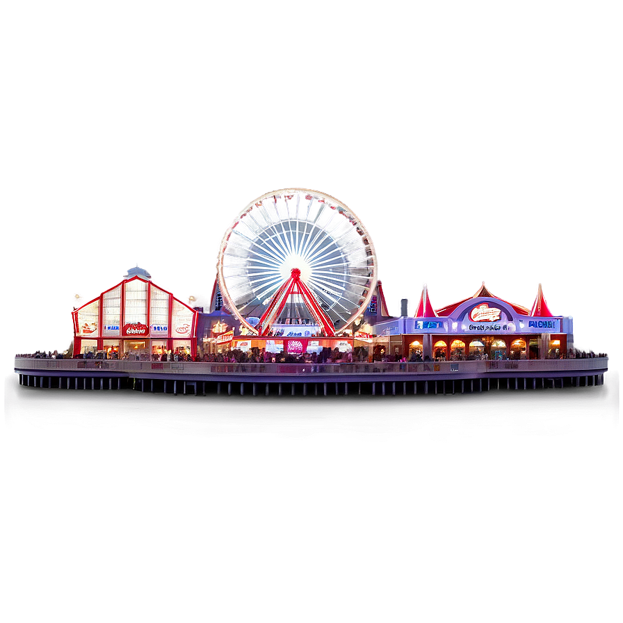 Chicago Navy Pier Ferris Wheel Png Ifs PNG Image