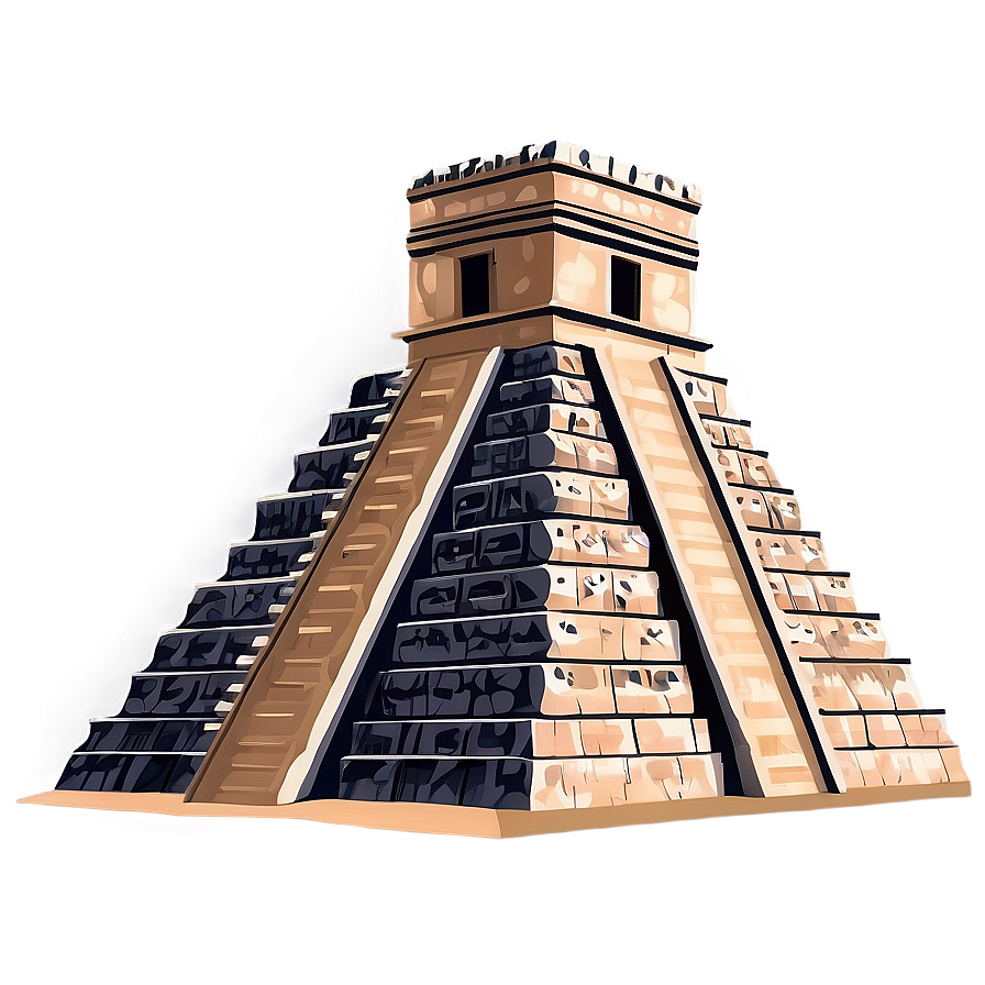 Chichen Itza Night Illumination Png Xfi1 PNG Image