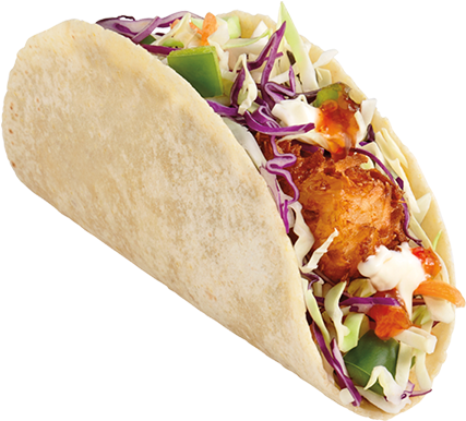 Chicken Tacowith Vegetablesand Sauce PNG Image