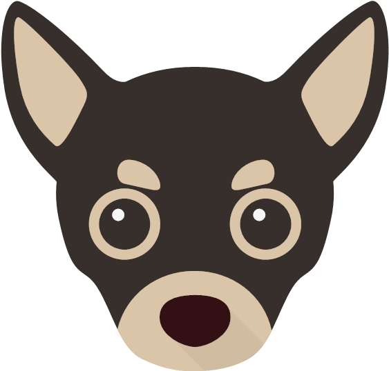 Chihuahua Head Vector Illustration PNG Image