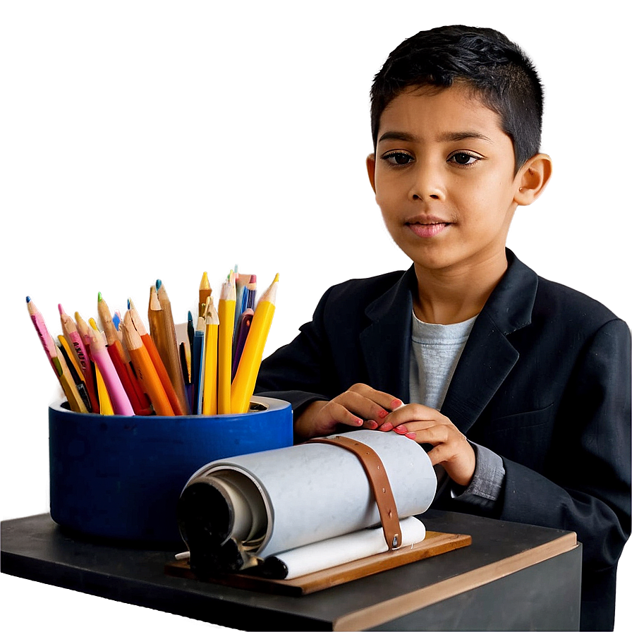 Child Doing Homework Png 05242024 PNG Image