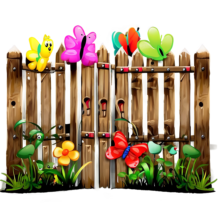 Child-friendly Garden Gate Png 05242024 PNG Image