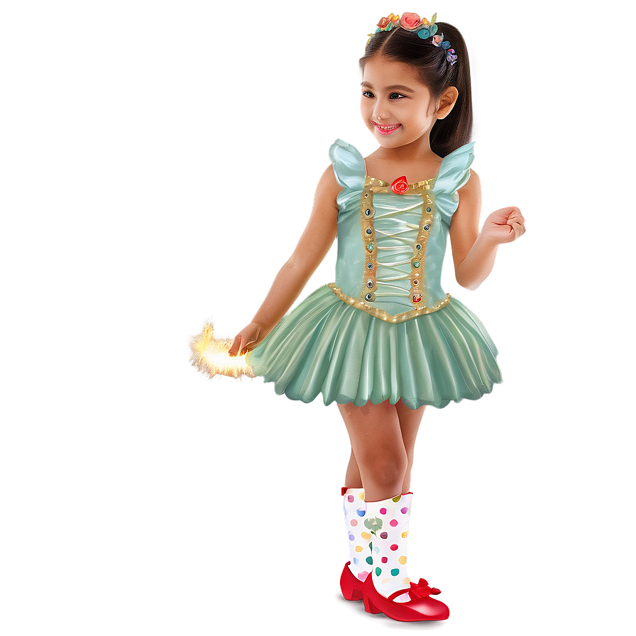 Child In Fairy Tale Dress Png Wfs36 PNG Image