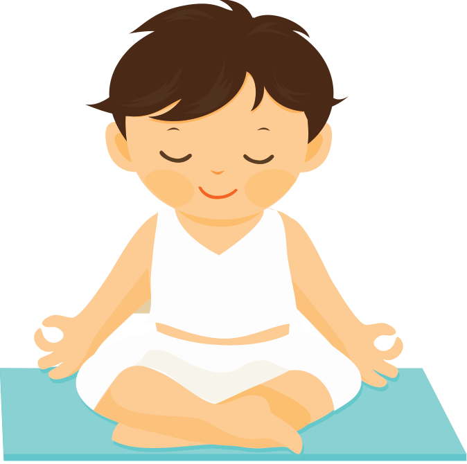 Child Meditation Yoga Pose PNG Image