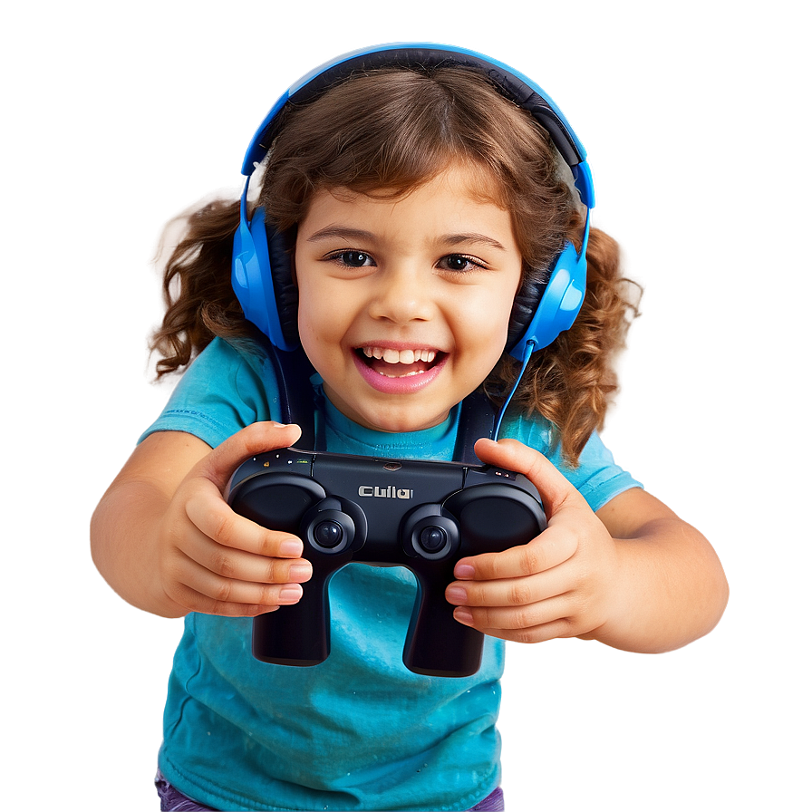 Child Playing Video Games Png Euv PNG Image