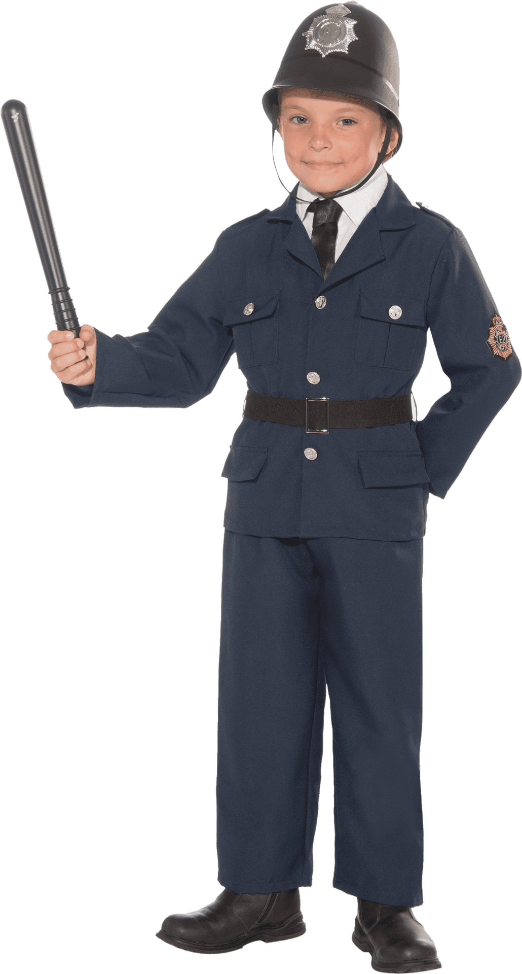 Child Police Officer Costume PNG Image