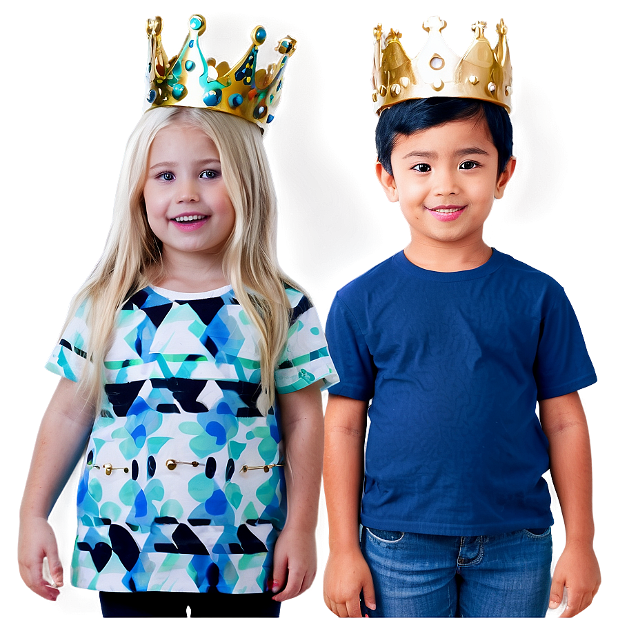 Child Wearing Crown Png Tft46 PNG Image