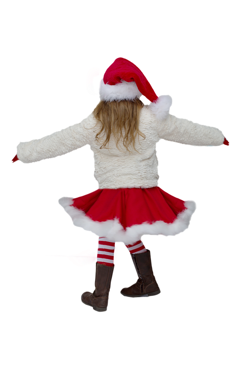 Childin Santa Outfit Spinning PNG Image